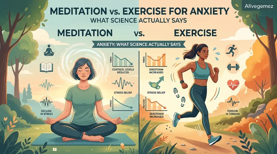 meditation vs exercise anxiety