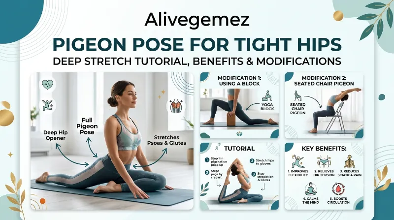 pigeon pose tight hips.