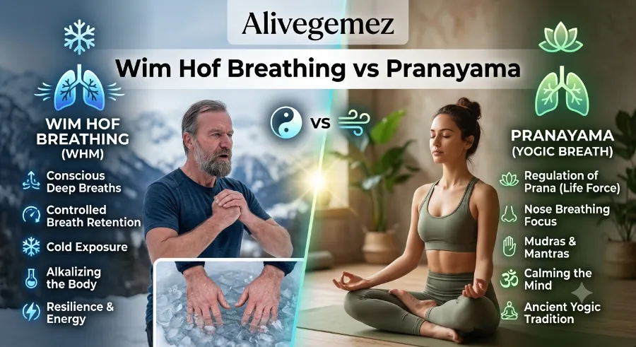 wim hof breathing vs pranayama