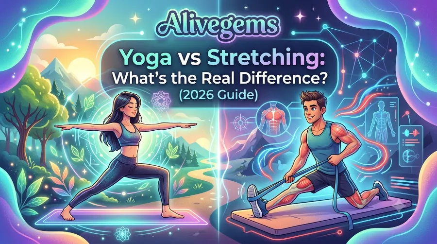 yoga vs stretching .