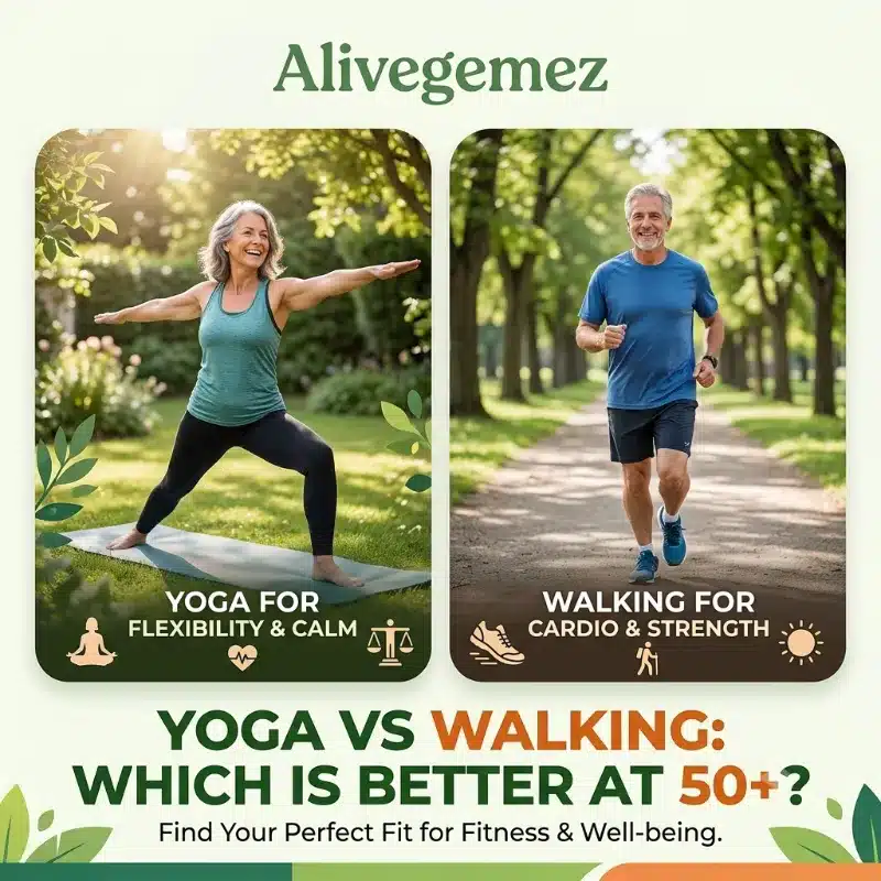 yoga vs walking health 50.
