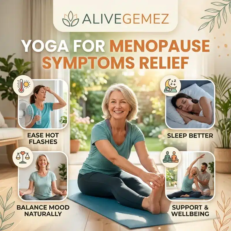 yoga menopause symptoms relief