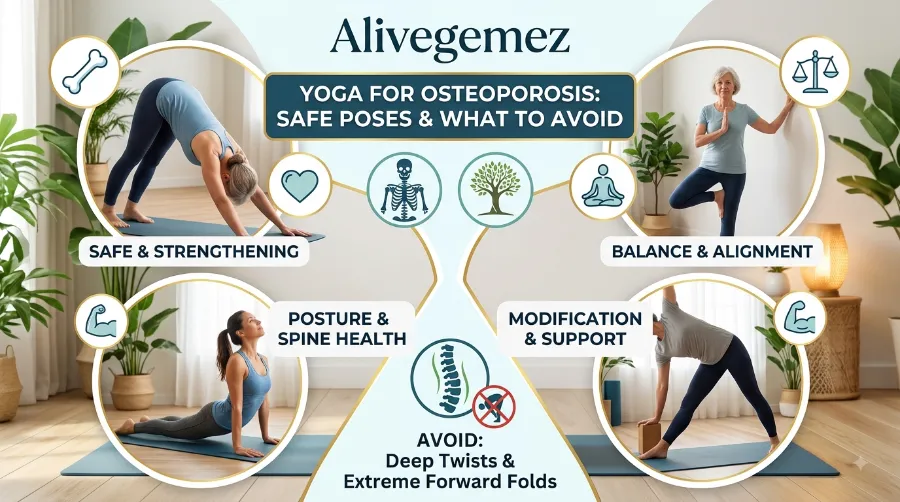 yoga osteoporosis safe poses