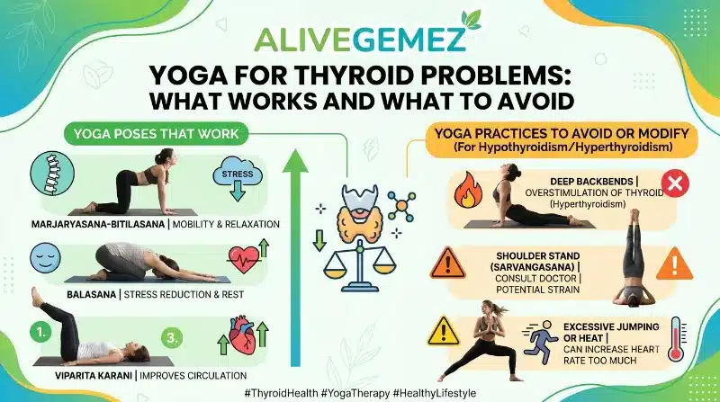 yoga thyroid problems avoid