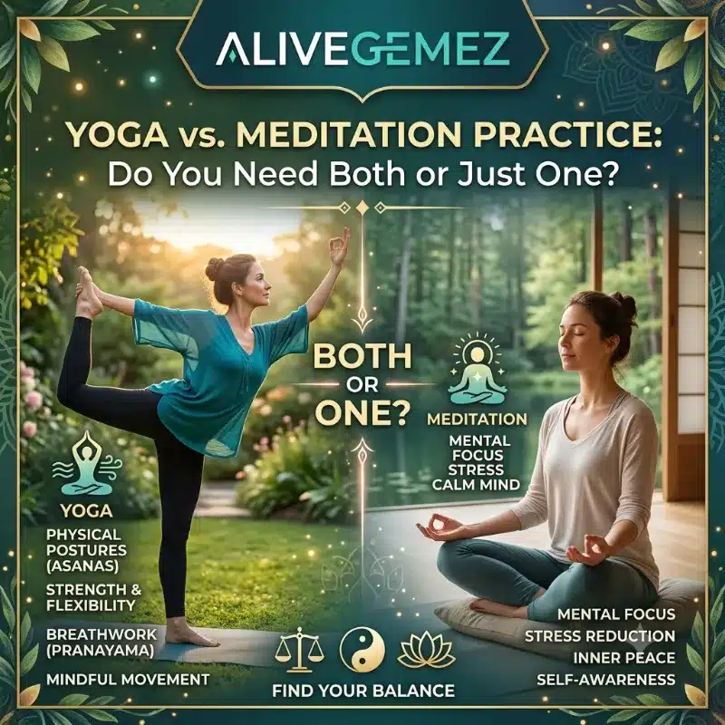 yoga vs meditation practice