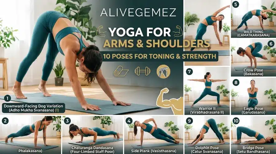yoga arms shoulders toning