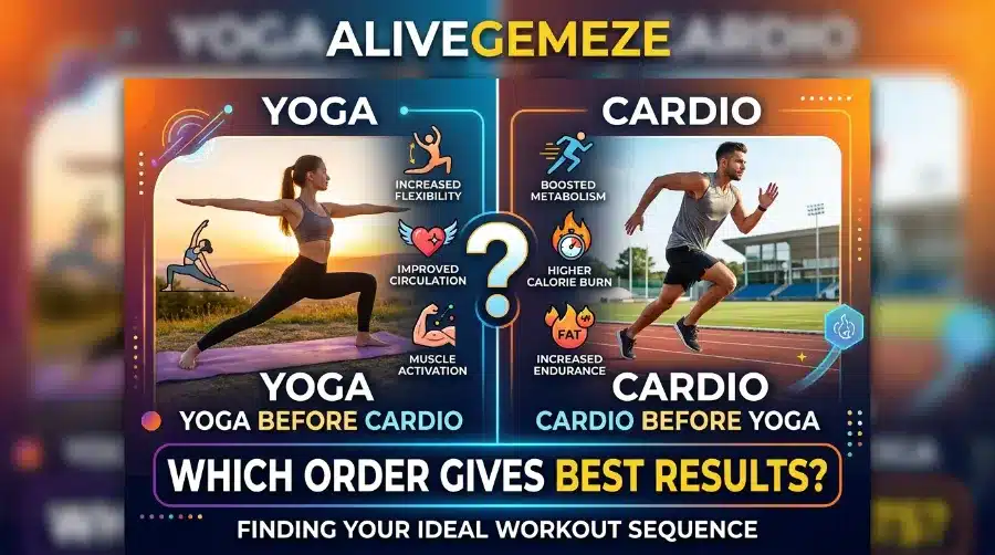 yoga before after cardio